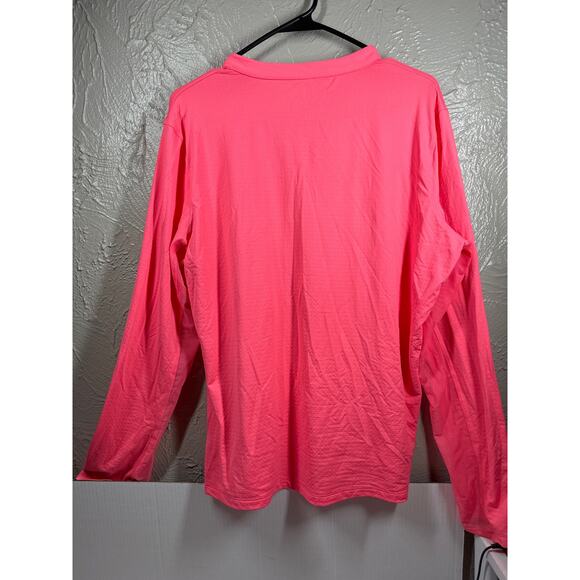 Dover Saddlery CoolBlast® 100 Ladies’ Notch-V Long Sleeve Coral Top Size XL - Picture 5 of 6